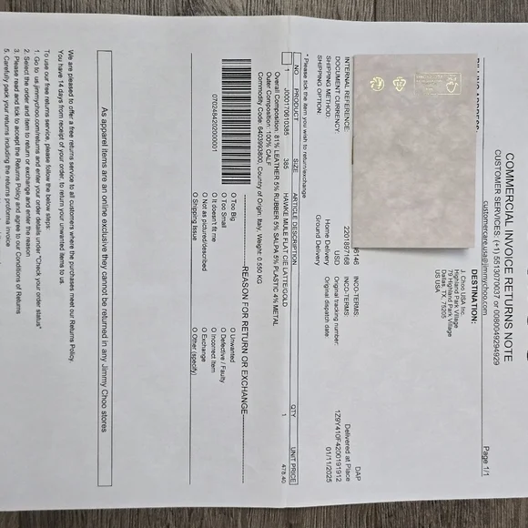 Jimmy Choo Hawke Mule Flat Latte/Gold Ladies Size 38.5 EUC Luxury Leather - Picture 12 of 13